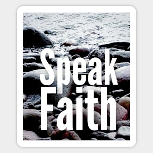 Speak Faith Inspirational Nature View Sticker